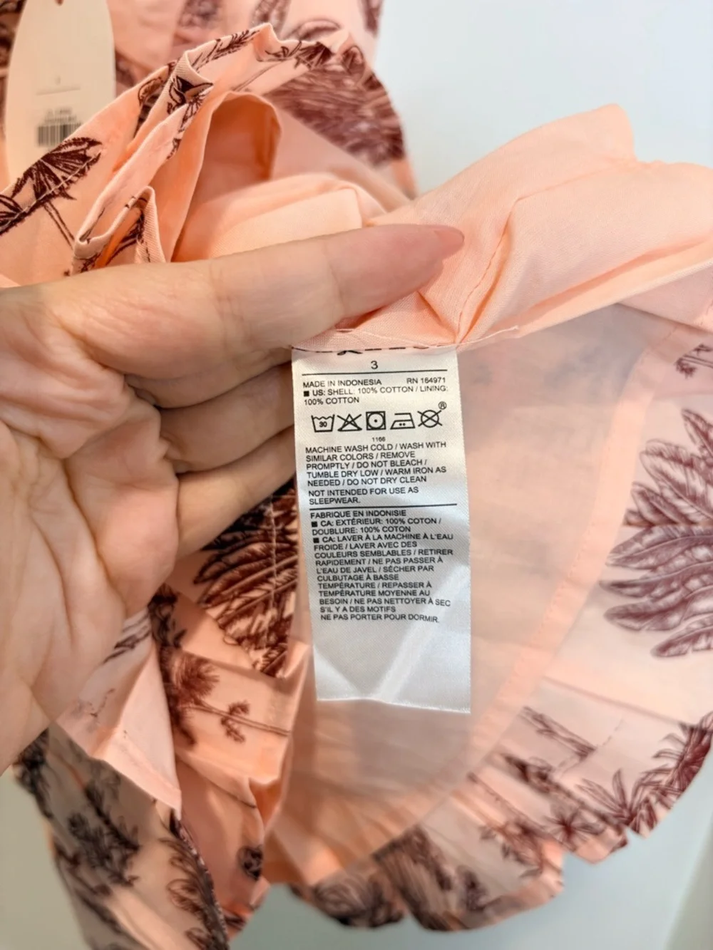 JANIE AND JACK Disney Moana Palm Toile Dress